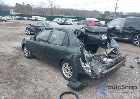 2000 Toyota Corolla Ce из США, поврежденный, VIN 2T1BR12E9YC277308